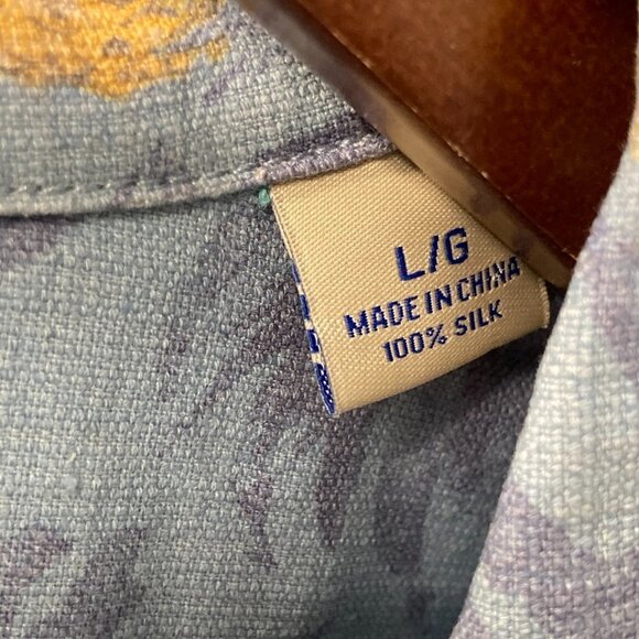 Tommy Bahama 100% Silk Pineapple Hawaiian Shirt Size Large - Picture 5 of 8